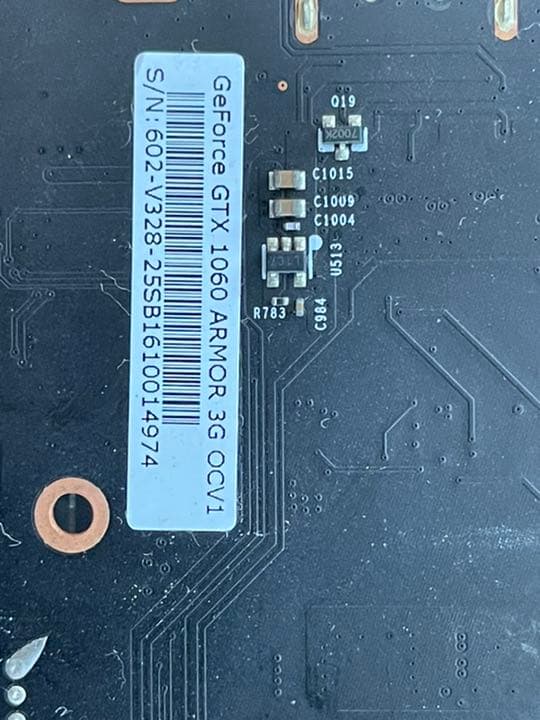 グラフィックボード・グラボ・ビデオカード MSI GeForce GTX 1060 ARMOR 3G OCV1