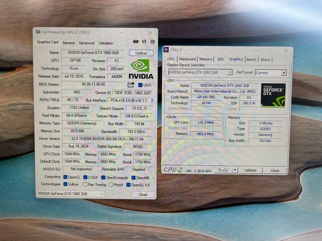 グラフィックボード・グラボ・ビデオカード MSI GeForce GTX 1060 ARMOR 3G OCV1