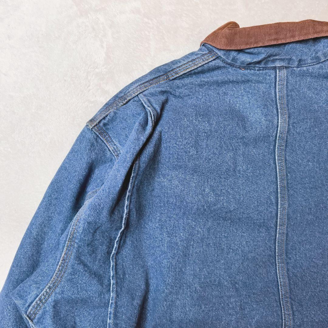 ​【美品/USA製】カーハート デニム チョアコート XXL-TALL 濃紺