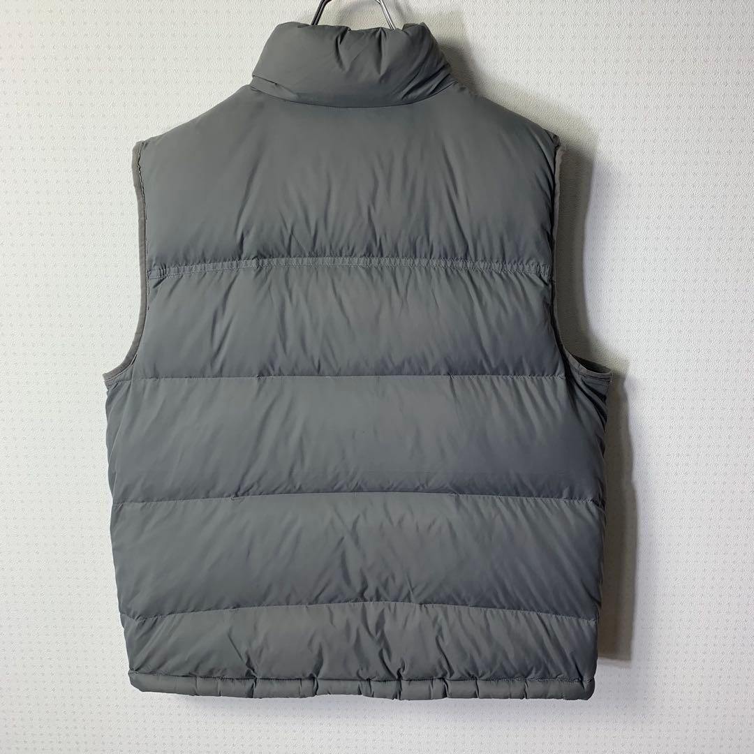 00s L.L.Bean ダウンベスト XL 刺繍 ドローコード リップストップ