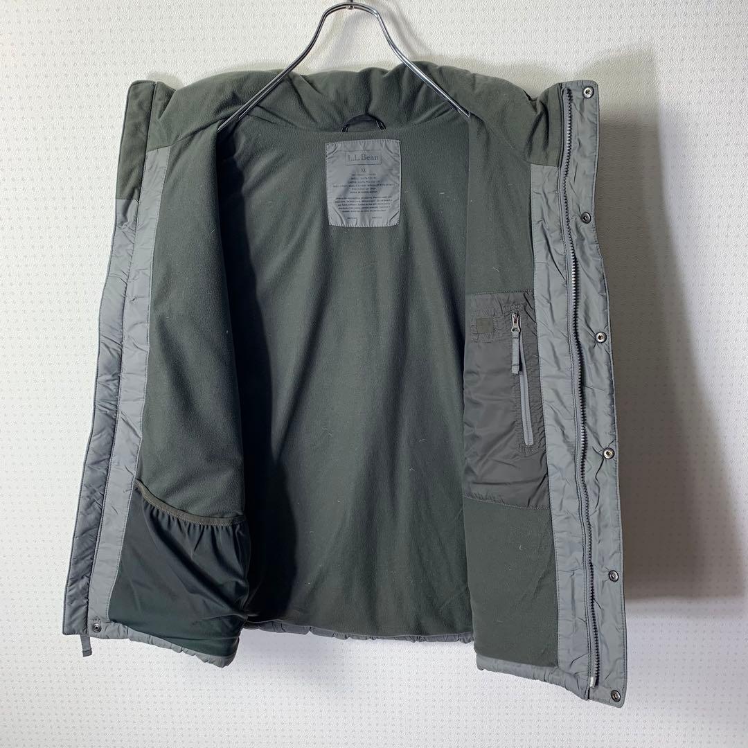 00s L.L.Bean ダウンベスト XL 刺繍 ドローコード リップストップ