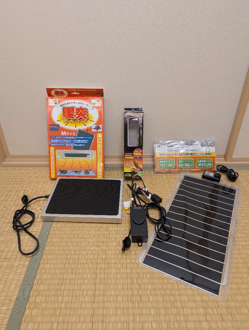 ハリネズミ用ゲージ・ヒーターセット