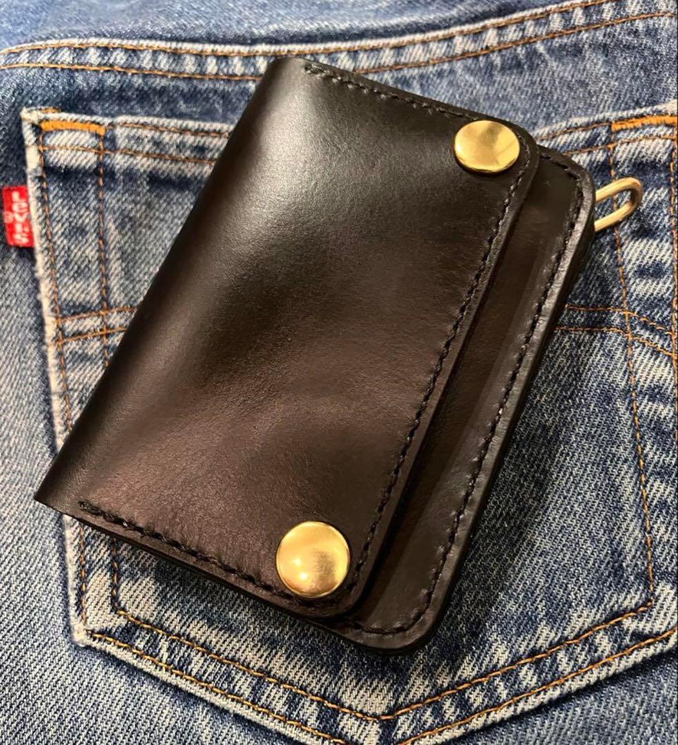 トラッカーウォレット　ショート　イタリアンレザー　ブルガロ
