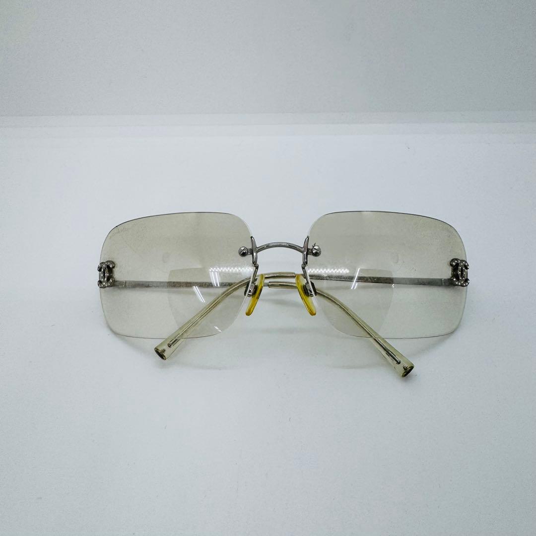 ✨CHANEL✨シャネル✨ココマーク✨ストーン✨リムレス✨ケースなし✨サングラス