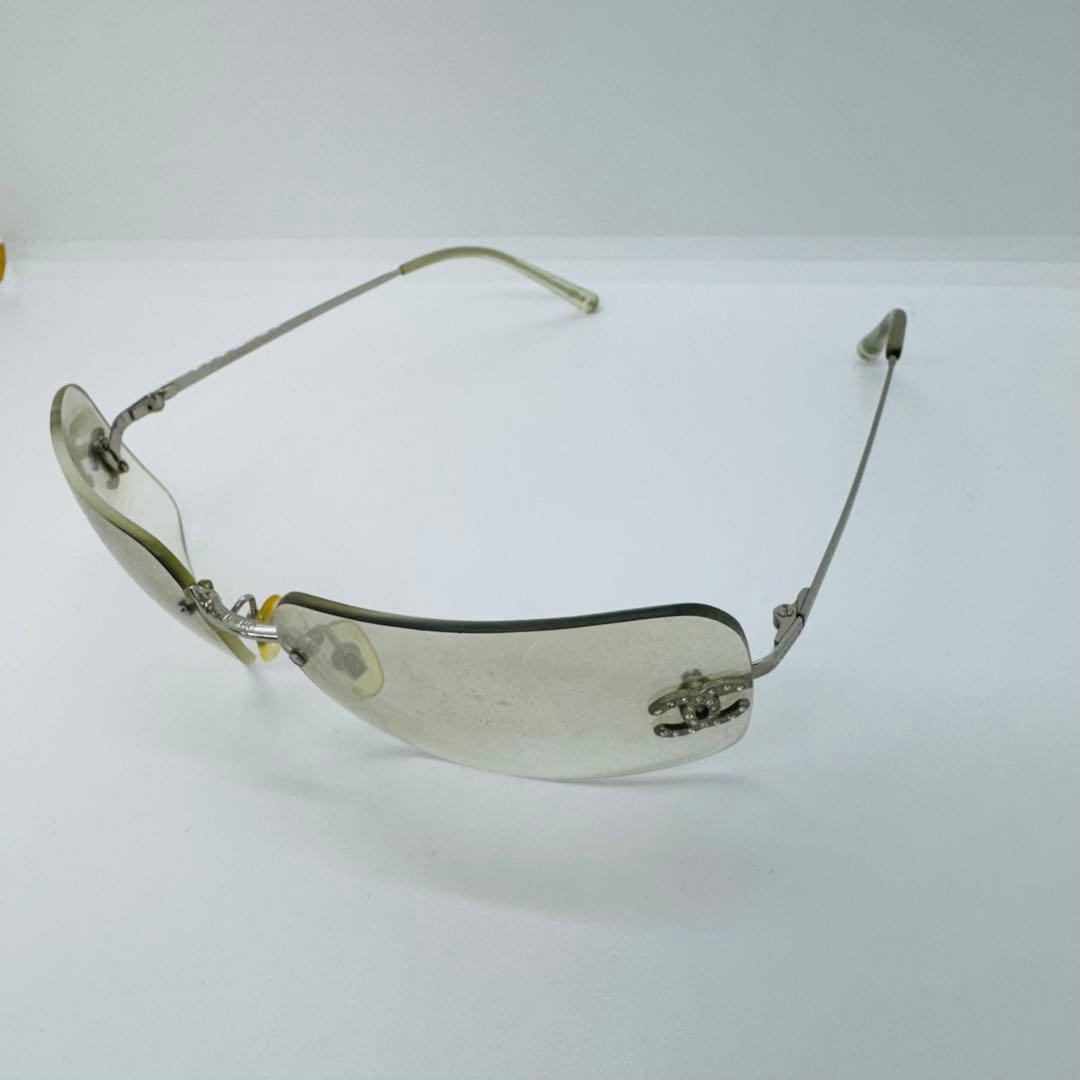 ✨CHANEL✨シャネル✨ココマーク✨ストーン✨リムレス✨ケースなし✨サングラス