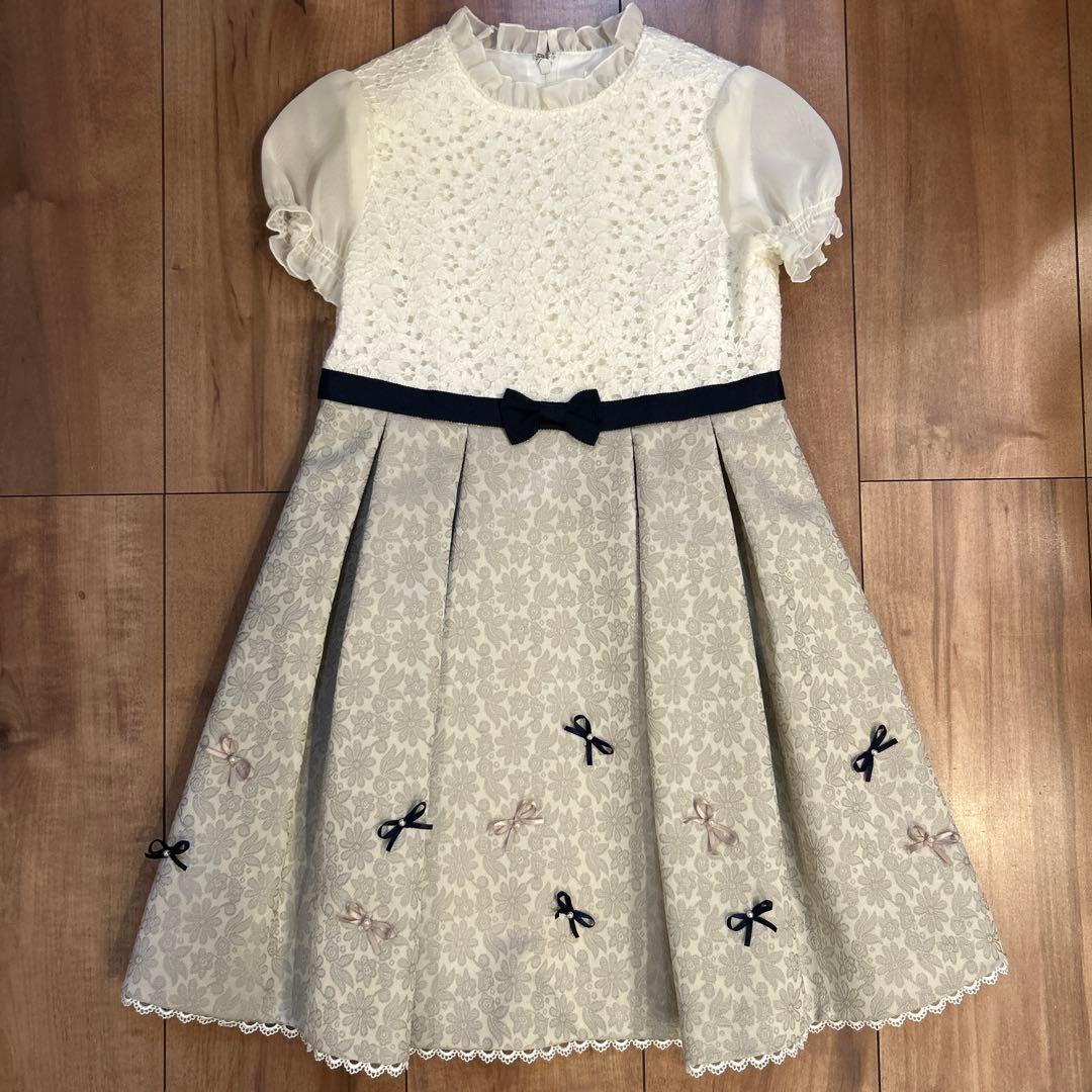 ショパン　ワンピース フラワージャガードアンサンブル 120 入学式 卒園式