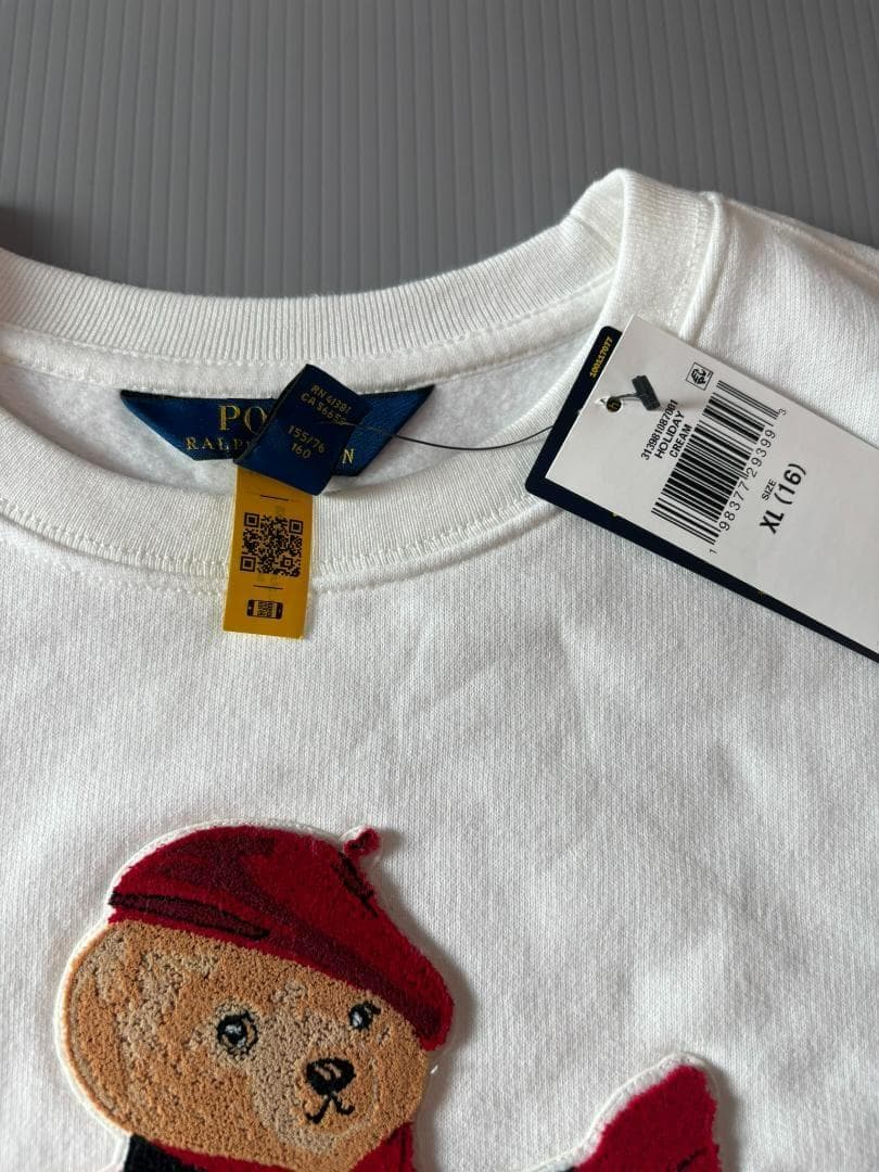 日本未入荷2025最新作新品ラルフローレンポロベアトレーナーガールズXL160