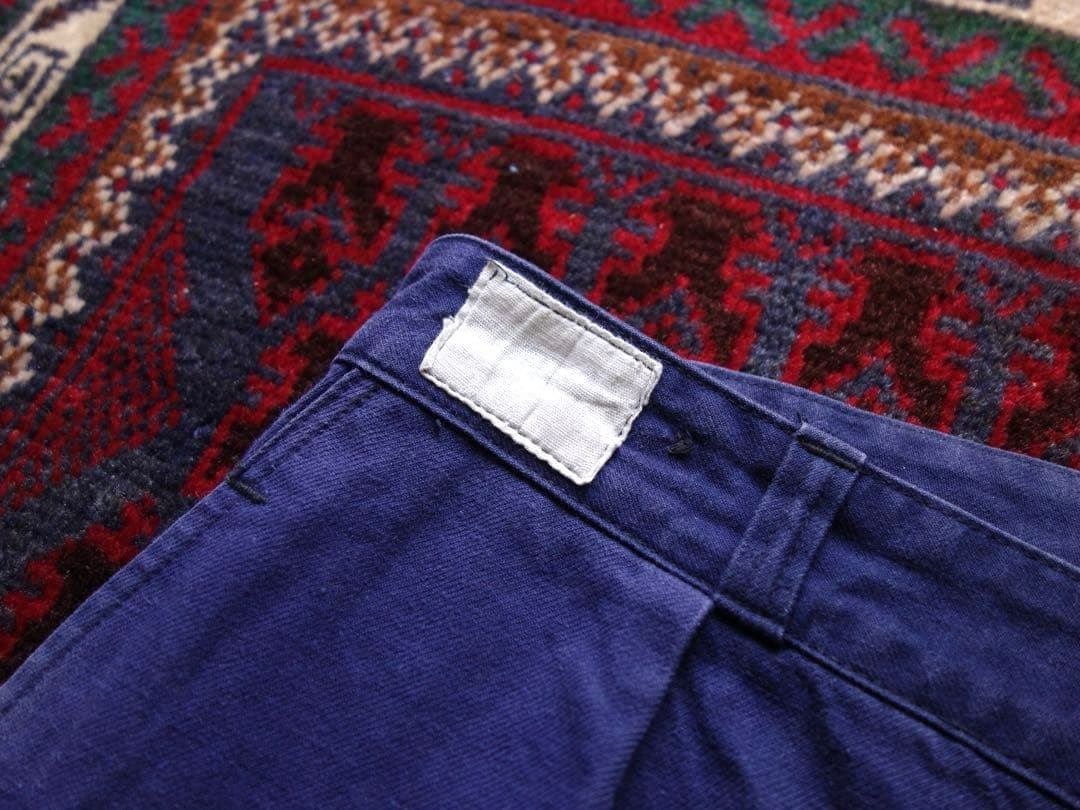 70s フランス軍 ワークパンツ フレンチワーク ツイル L〜XL相当