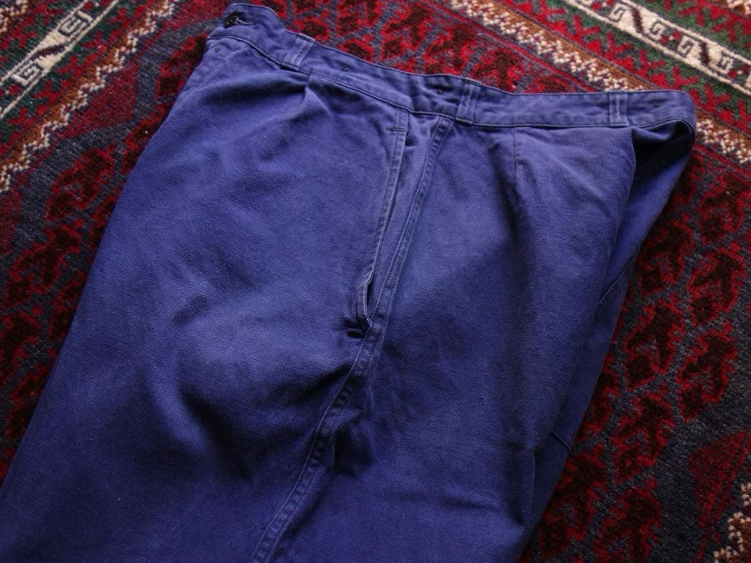 70s フランス軍 ワークパンツ フレンチワーク ツイル L〜XL相当
