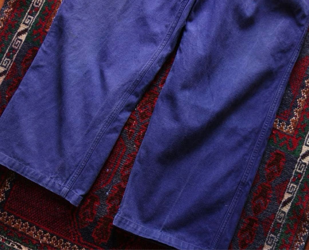 70s フランス軍 ワークパンツ フレンチワーク ツイル L〜XL相当