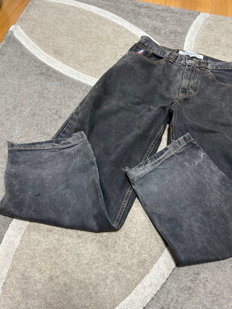 パンツ polar skate bigboy washed black