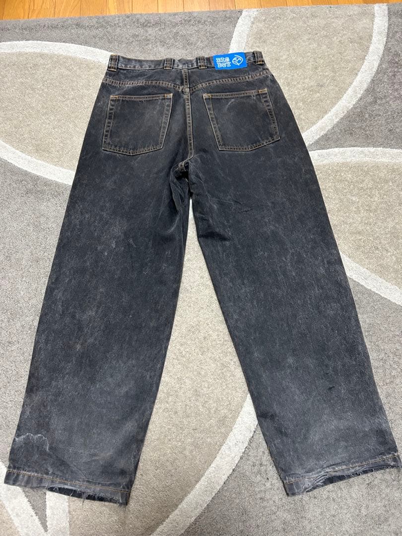 パンツ polar skate bigboy washed black