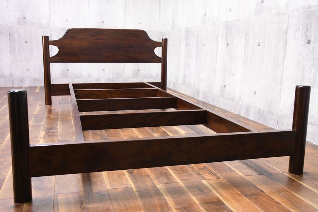 EFK68 松本民芸家具 希少 637型 S/シングルベッドフレーム 約50万