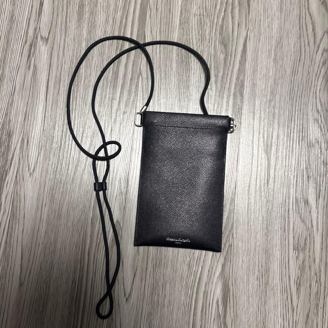 Maison Margiela ラバー レザー フォンケース スマホショルダー