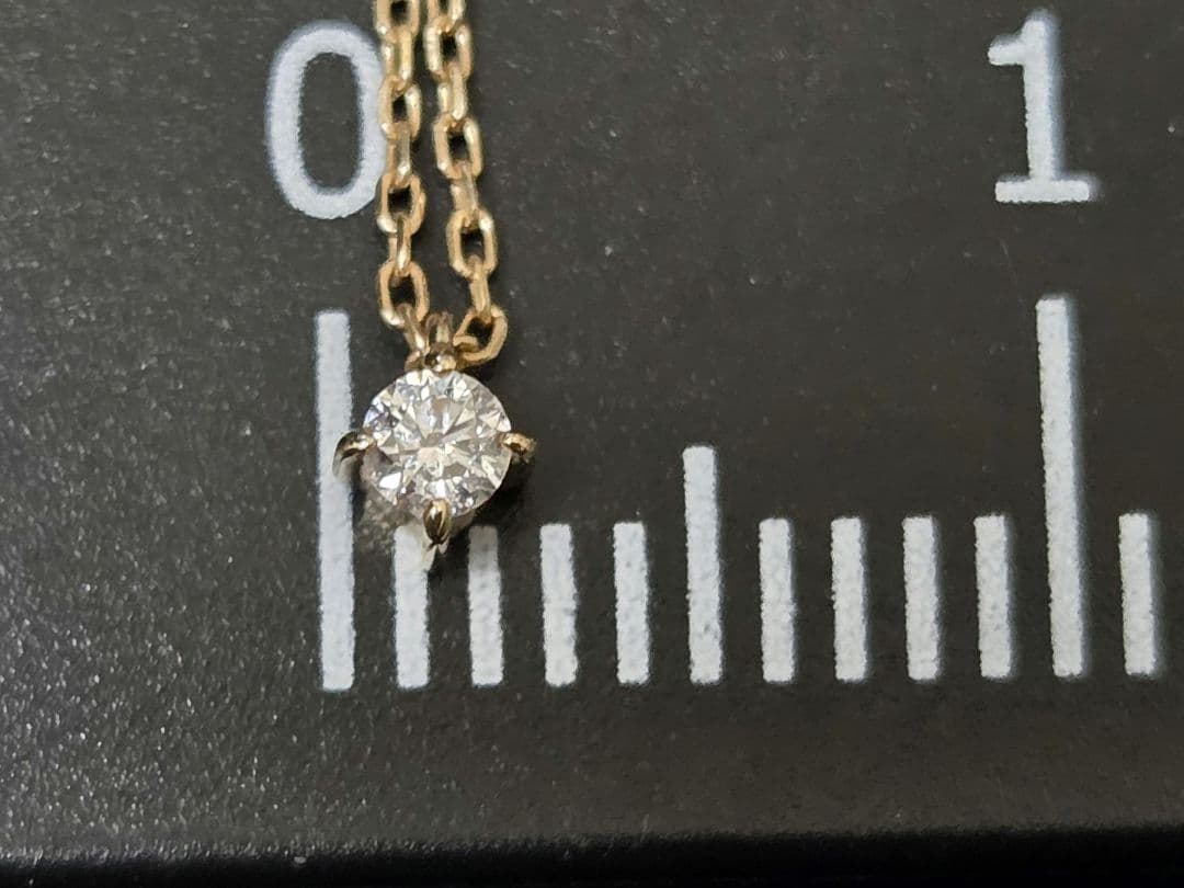 ete　K10　ダイヤモンド ネックレス