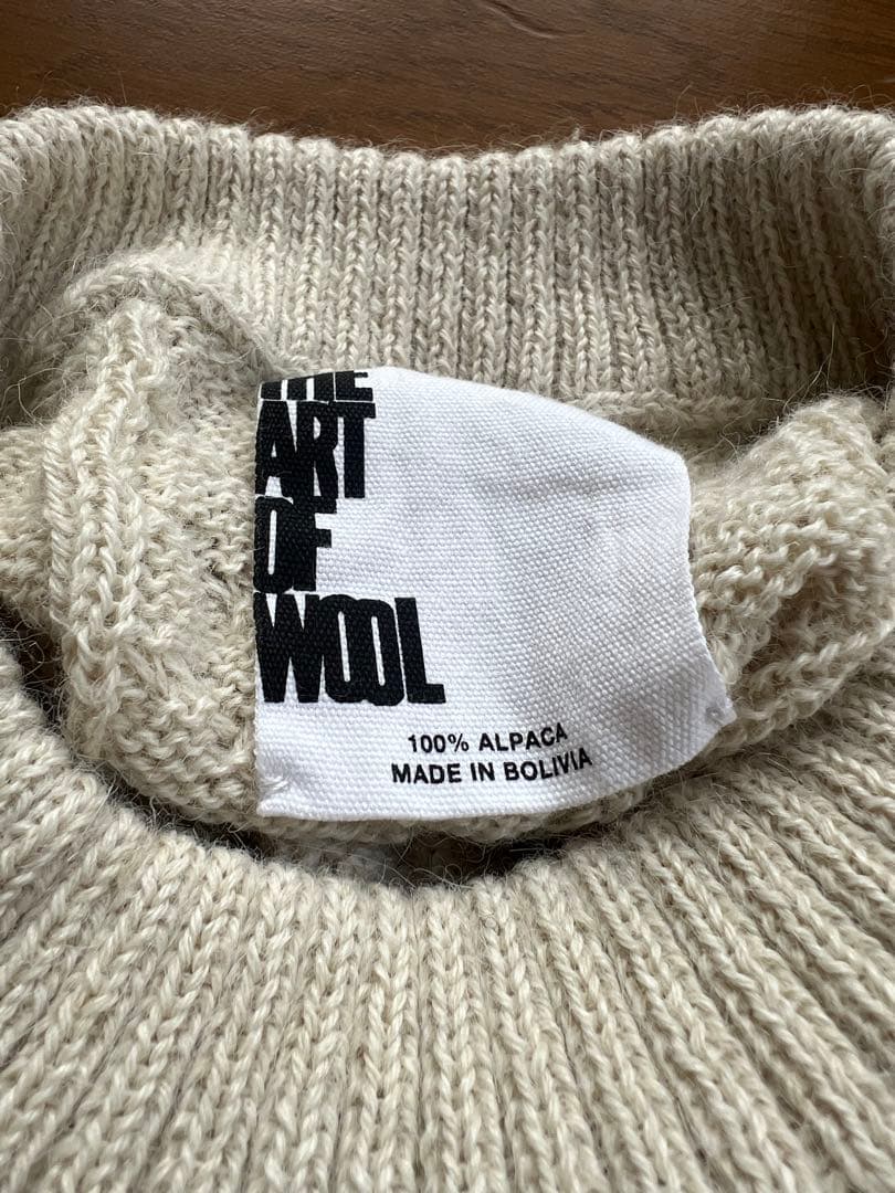 THE ART OF WOOLアルパカセーター ナチュラル