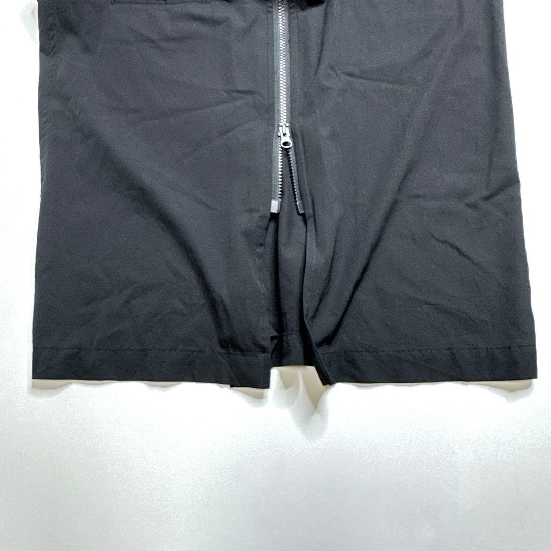 【美品】Y’s ワイズ　ジップアップ　ウールワンピース　ブラック