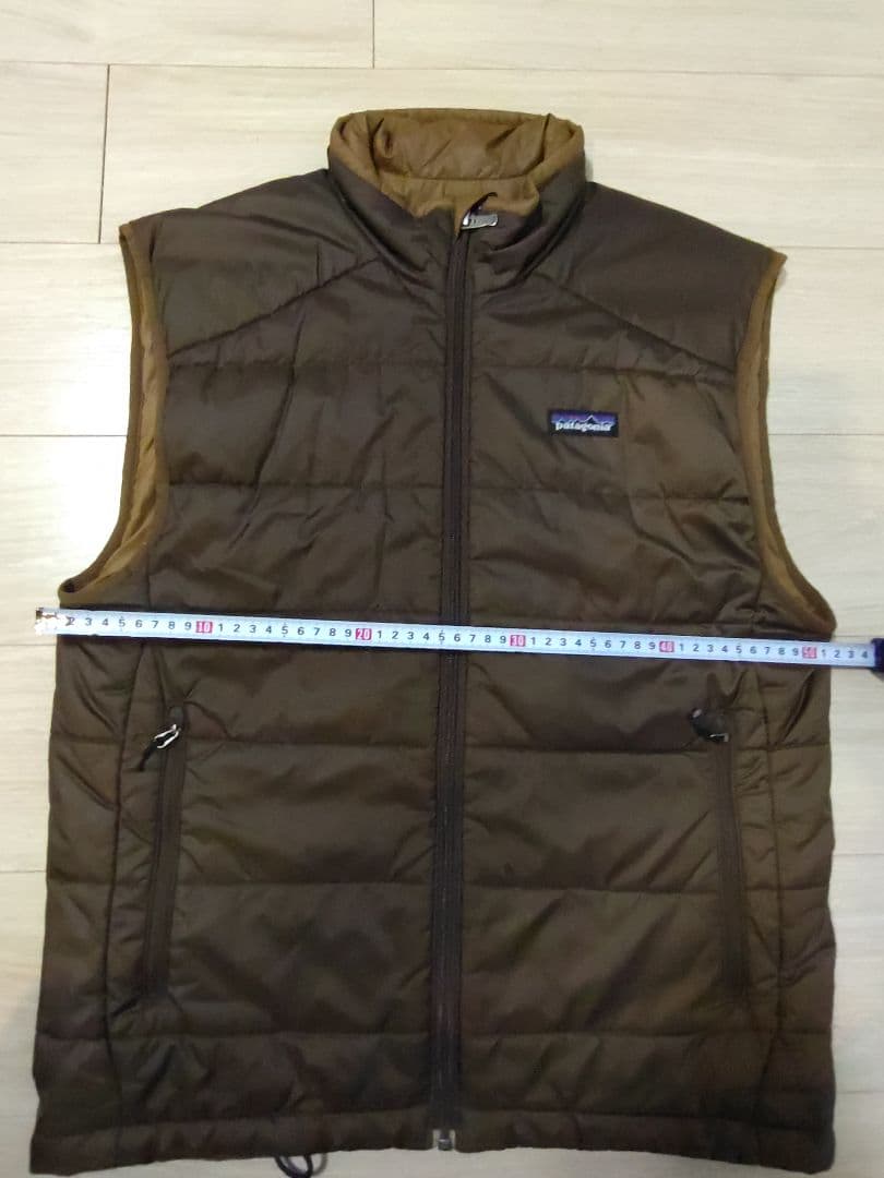 【美中古】マイクロパフ　ベスト　ヘナブラウン　メンズS