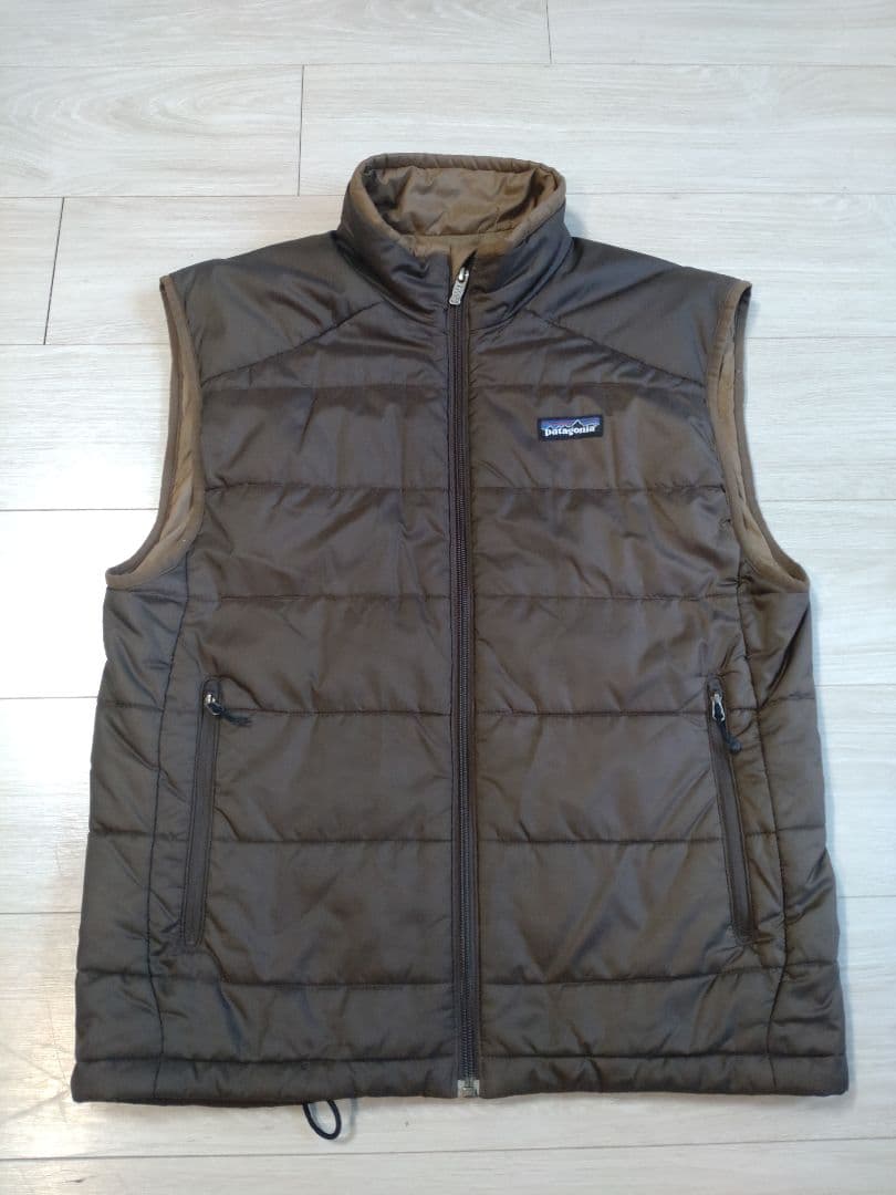 【美中古】マイクロパフ　ベスト　ヘナブラウン　メンズS