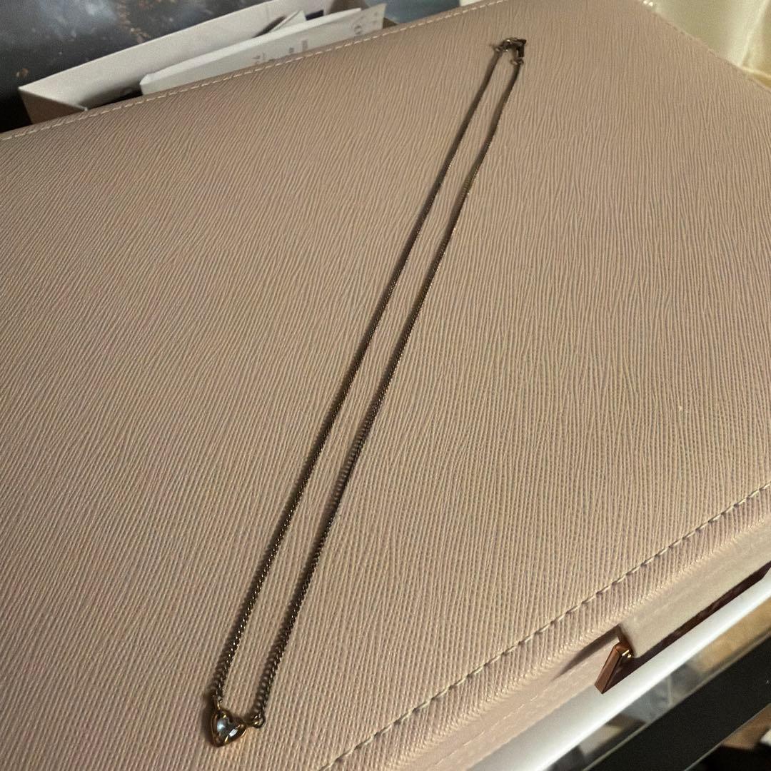 K10 ハートダイヤネックレス　シルバー925