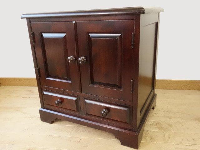 北海道民芸家具　ＴＶ台　テレビ台　サイドテーブル　再塗装済　ＵＳＥＤ