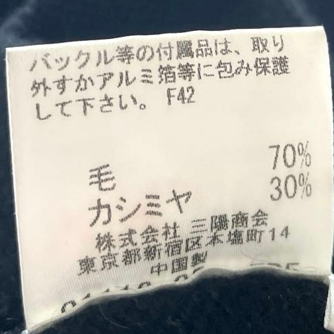 バーバリーロンドン　黒　LL カシミヤ混ハイネックベスト　大きなサイズ