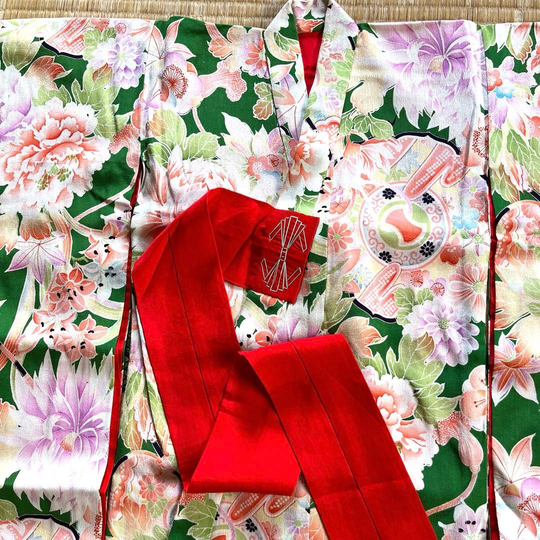 アンティーク　子供着物　女の子用　お宮参り