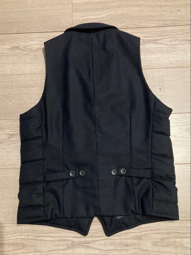 HERNO ダウンベスト ネイビー 44 S ウール