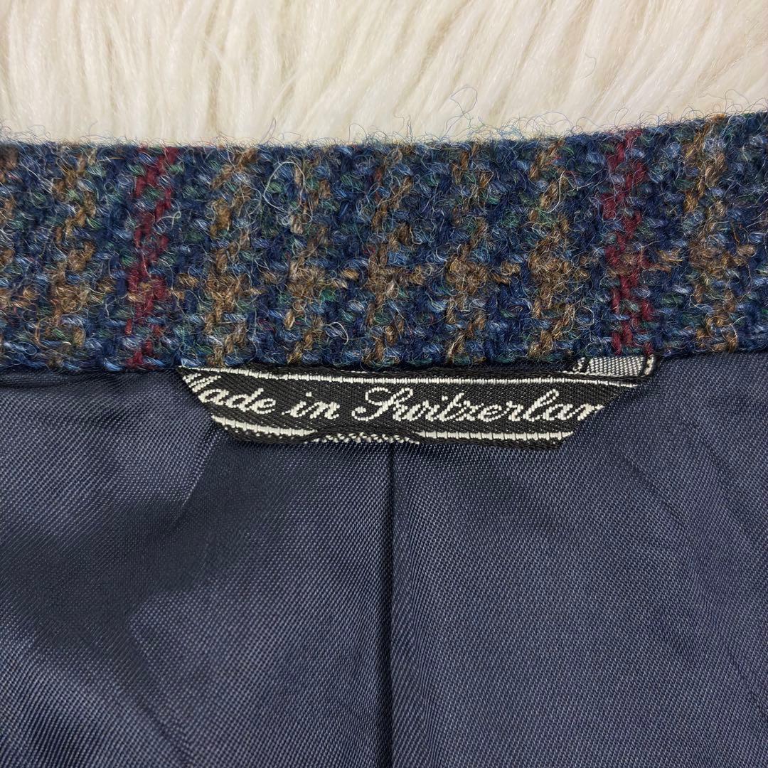 美品　エルメネジルドゼニア　ツイード　ウィンドウペンチェック　テーラード　2XL