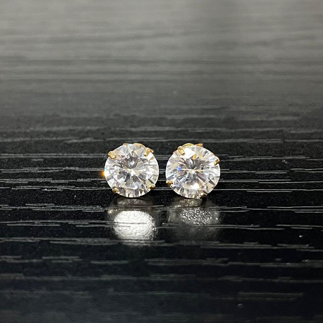 AVALANCHE アバランチ 14Kイエローゴールド スタッズピアス 7mm