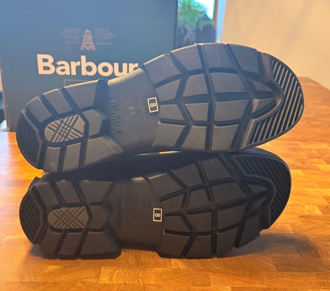 【新品未使用品】Barbour ベージュ ショートレインブーツ