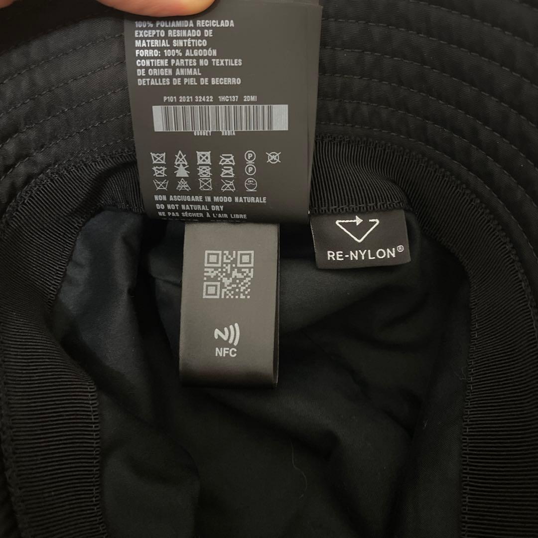 PRADA バケットハット Sサイズ PRE-NYLON