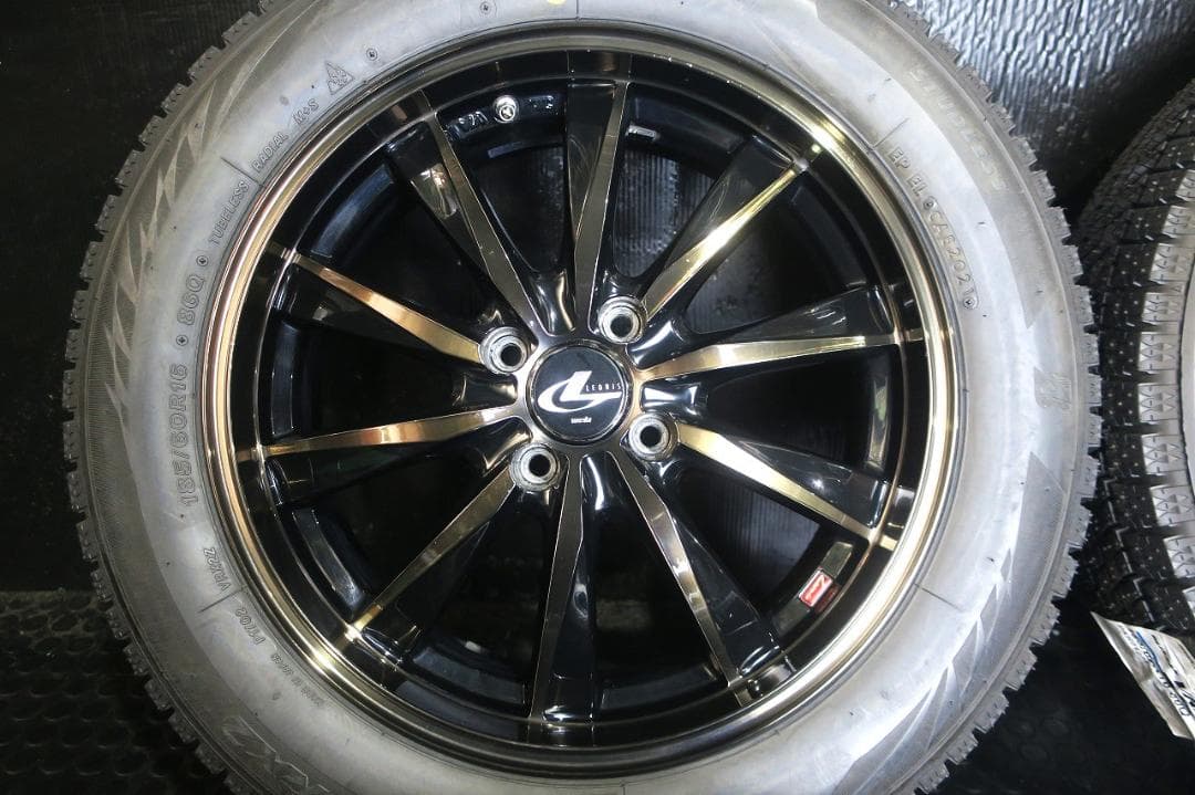 WEDS レオニス CX 新品スタッドレス BS 185/60R16 デミオ等