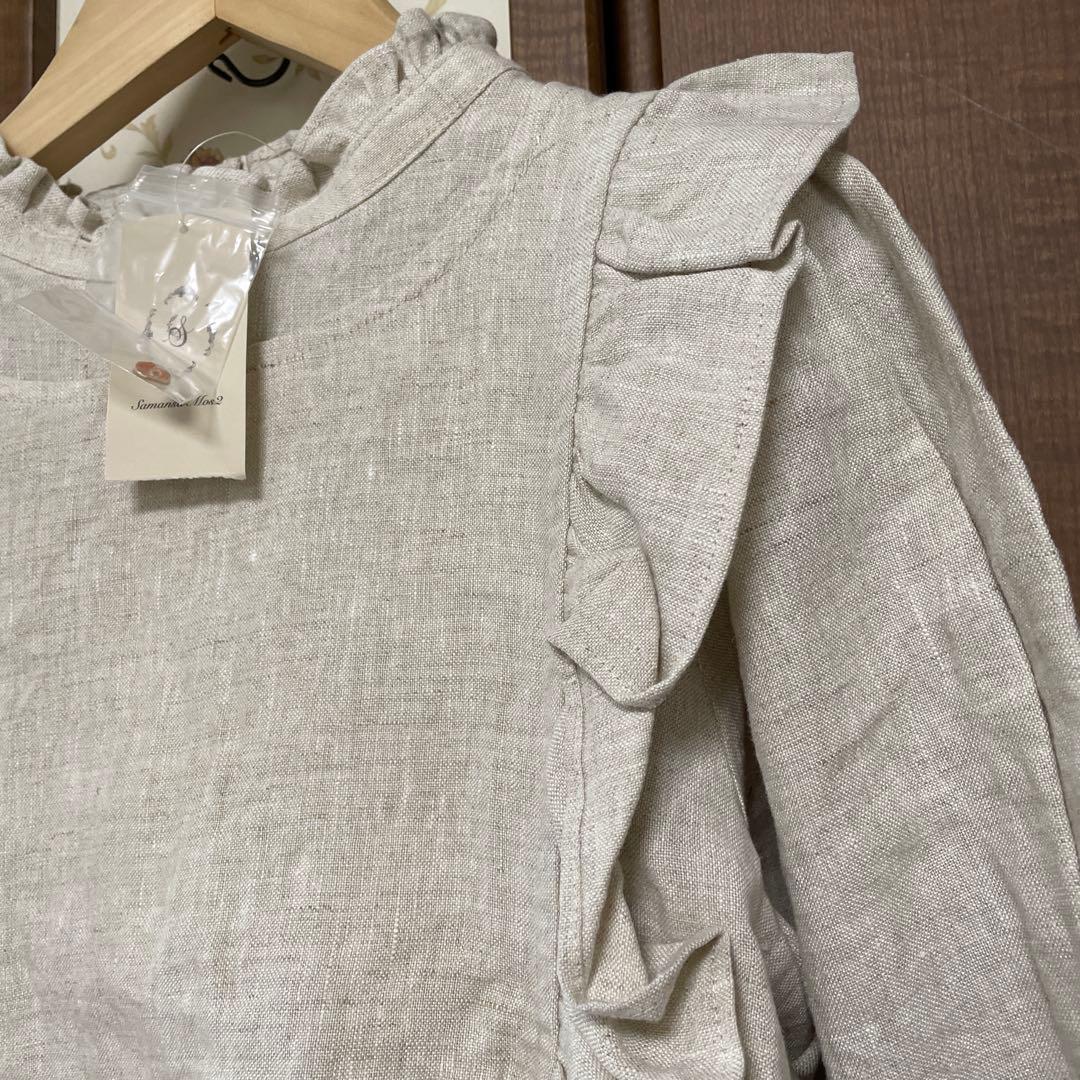 ANESAN新品サマンサモスモス立川限定　ベスト付きブラウス　キナリ