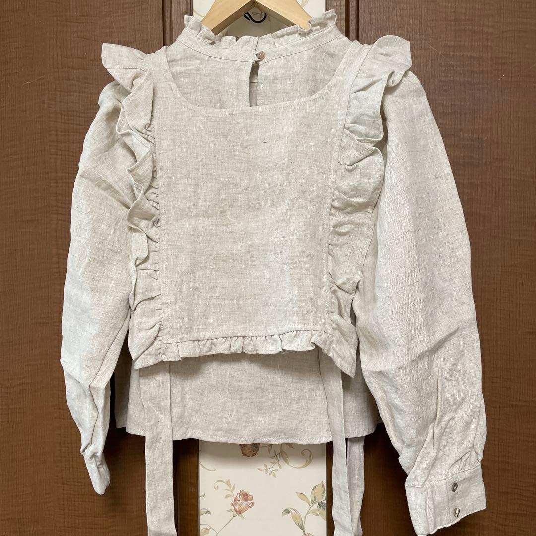 ANESAN新品サマンサモスモス立川限定　ベスト付きブラウス　キナリ