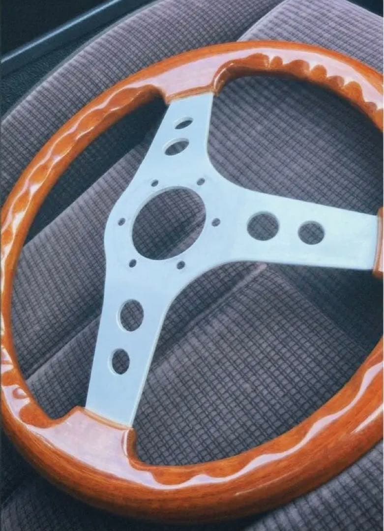 OBA ステアリング 当時物 旧車などに！