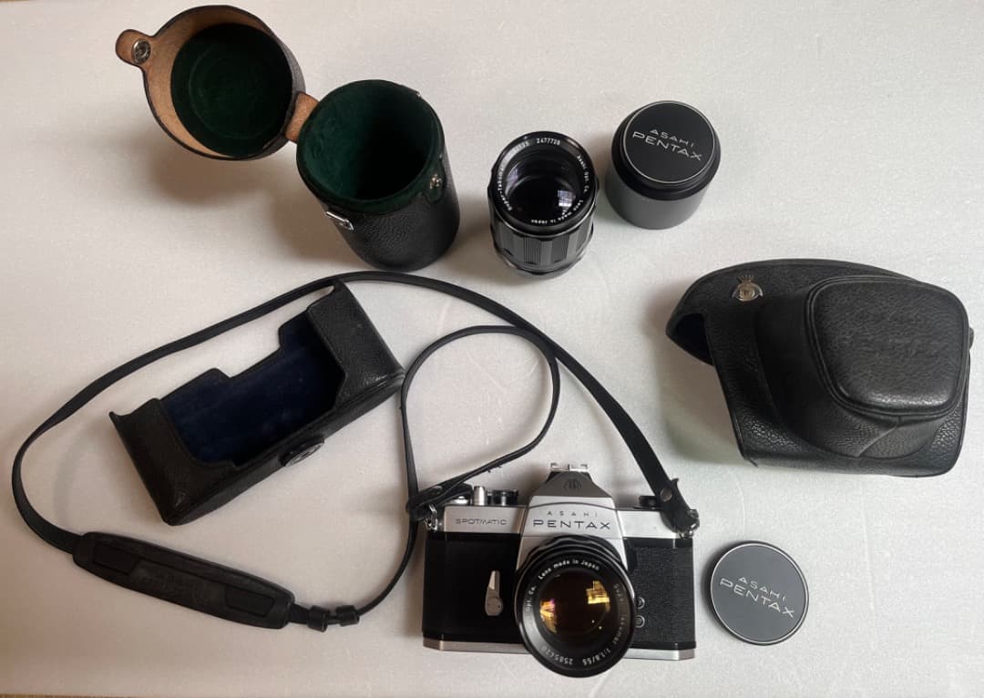 ASAHI PENTAX SPOTMATIC SP フィルムカメラ　レンズ付き