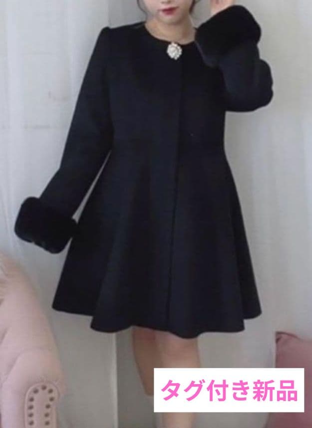 evelyn エブリン ノーカラービジューコート 量産型 地雷系