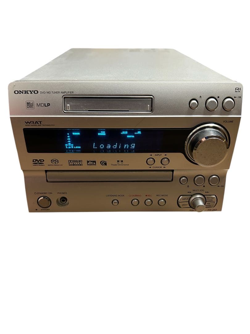 訳あり　再生確認のみ　ONKYO FR-UN7 本体のみ　ミニコンポ