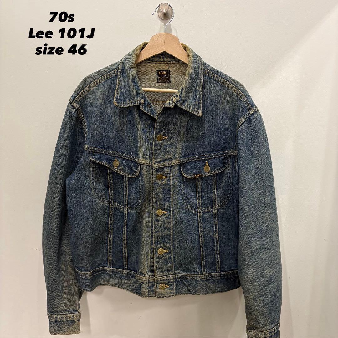 70s Lee 101J デニムジャケット 46 リー　ビッグサイズ USA