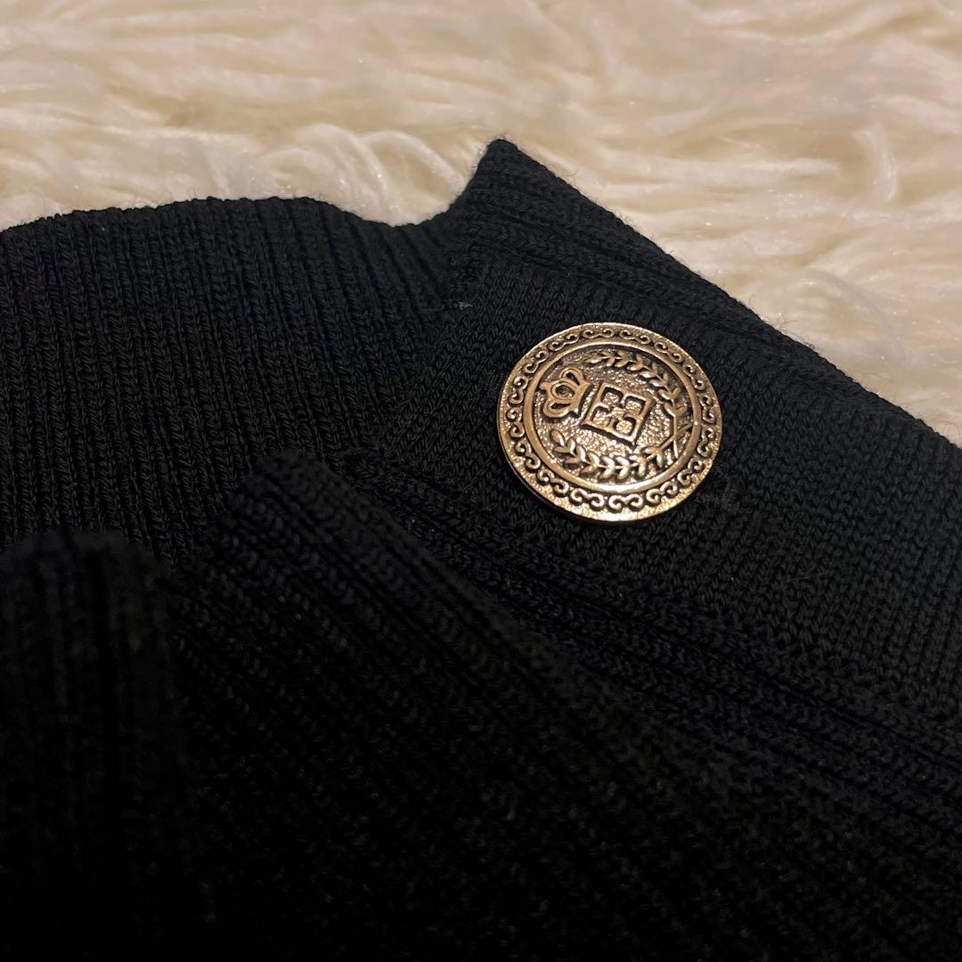 24AW✨エポカ La maglia アームウォーマー付きチュニック 金ボタン