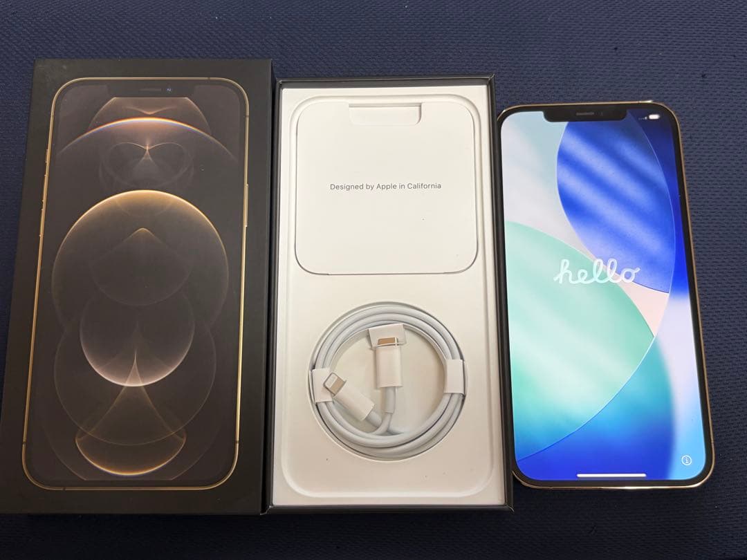 iPhone 12 Pro max 256GB ゴールド（SIMフリー／中古）