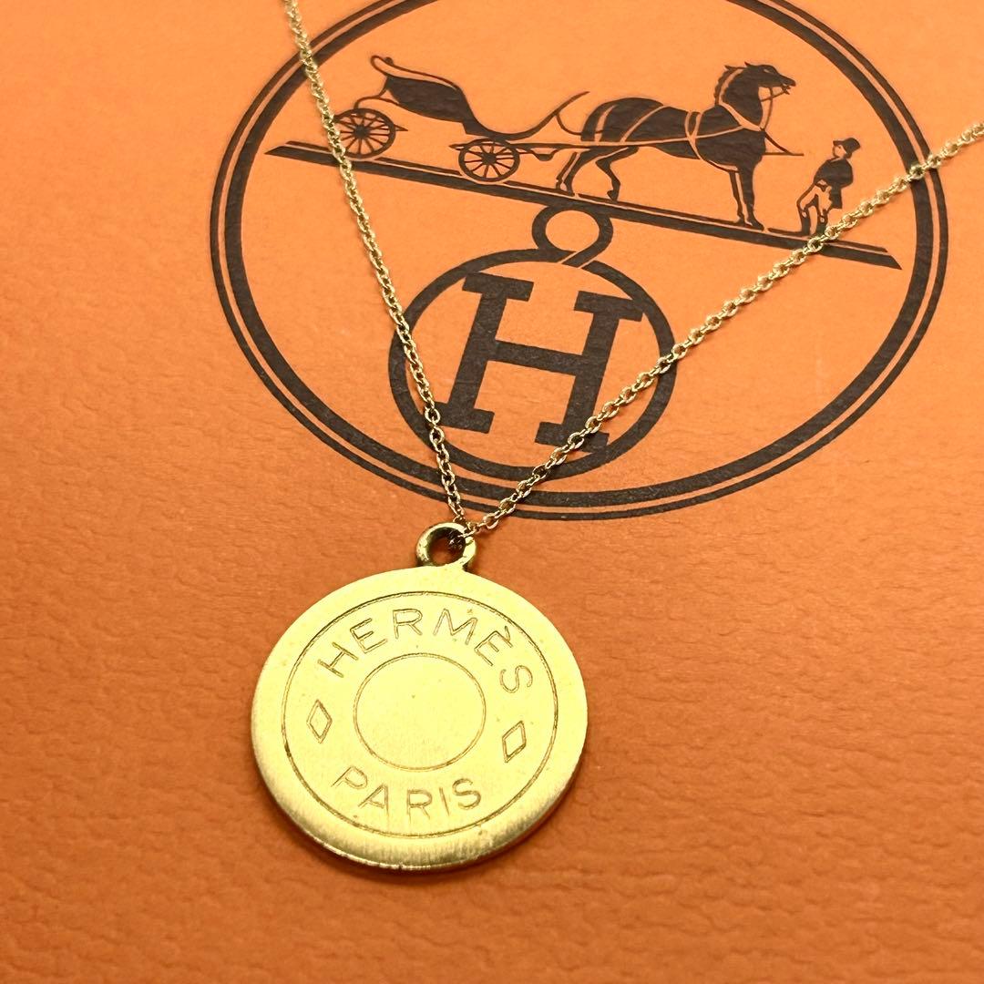 ✨HERMES✨エルメス セリエ ネックレス ゴールド 社外サージカルチェーン付