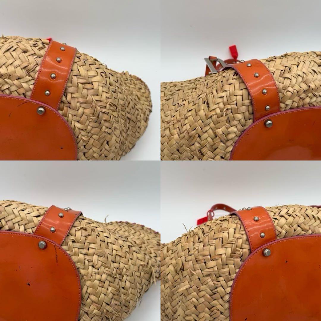 【良品】DOLCE&GABBANA かごバッグ ハンドバッグ 編み込み