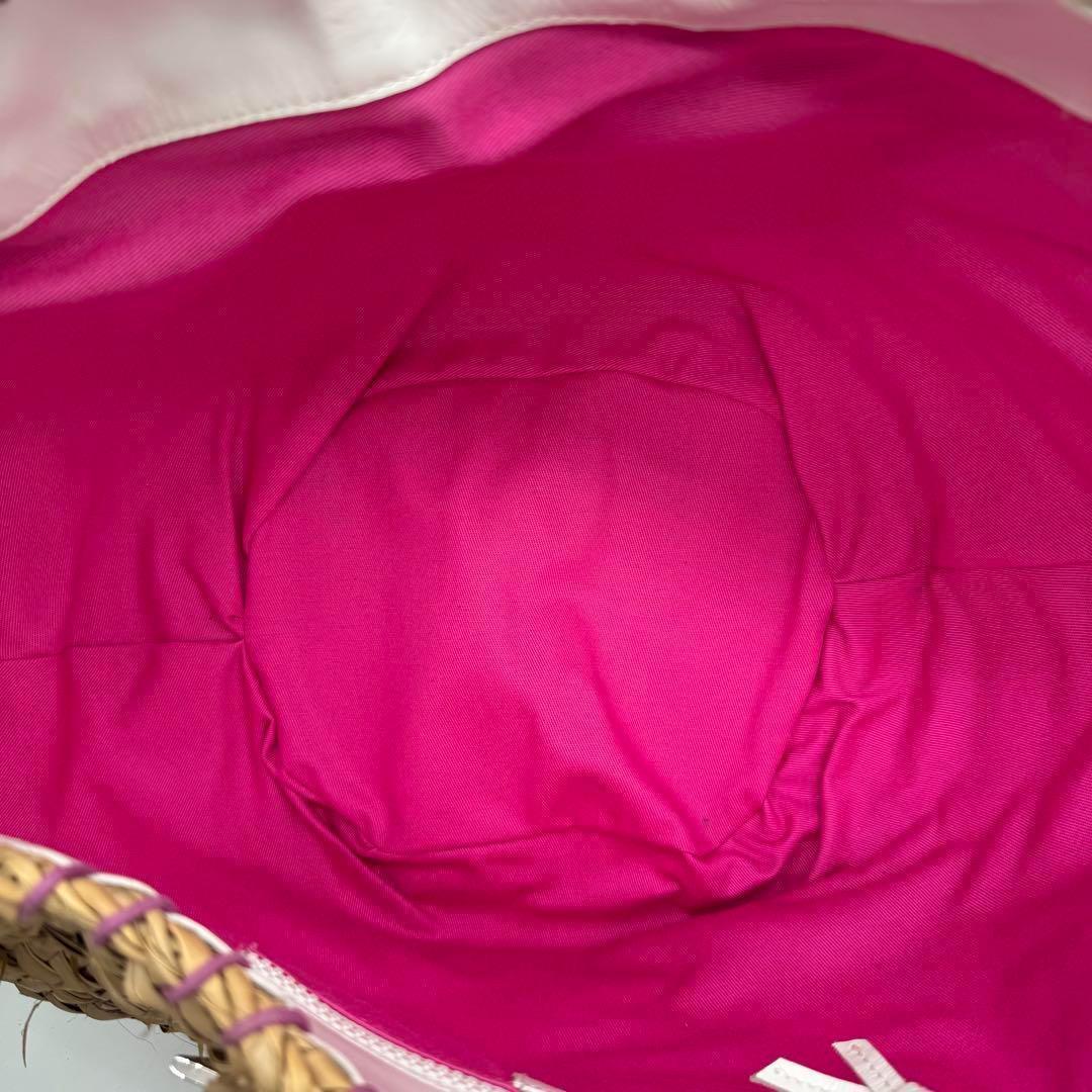 【良品】DOLCE&GABBANA かごバッグ ハンドバッグ 編み込み