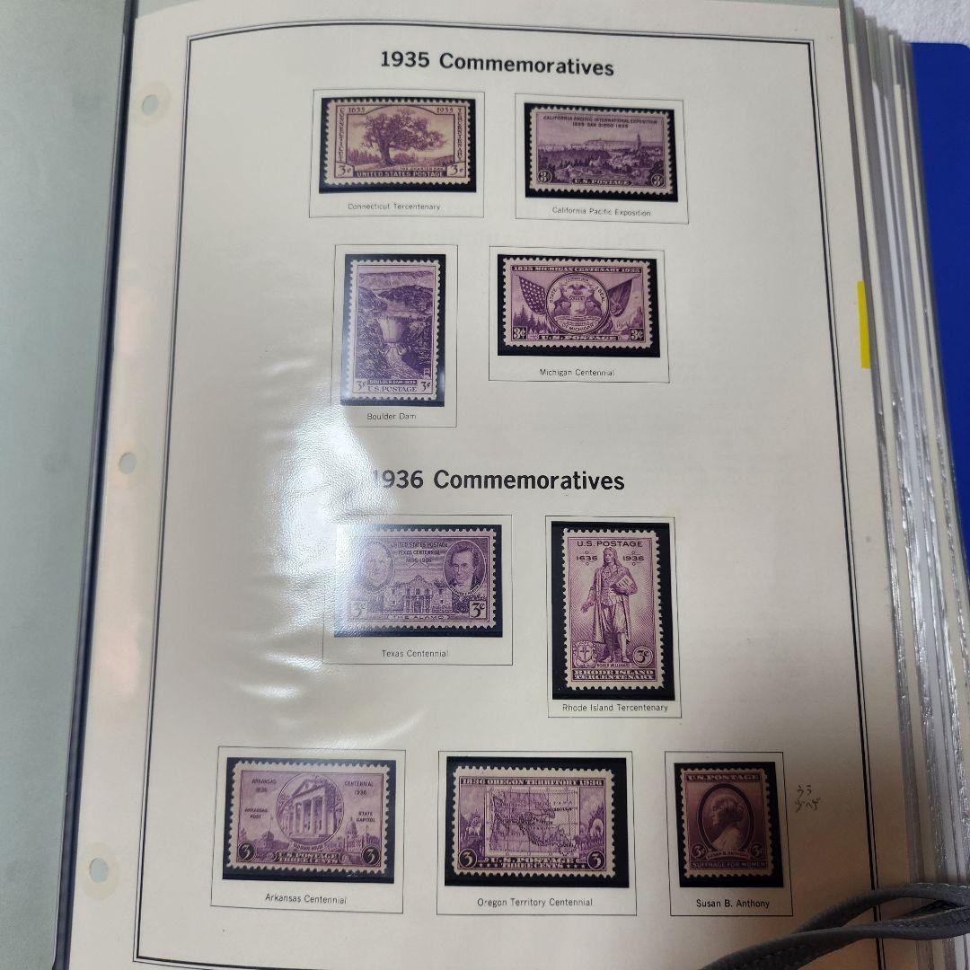 アメリカ　使用済み切手 一冊 1893-1977 1c-13cents