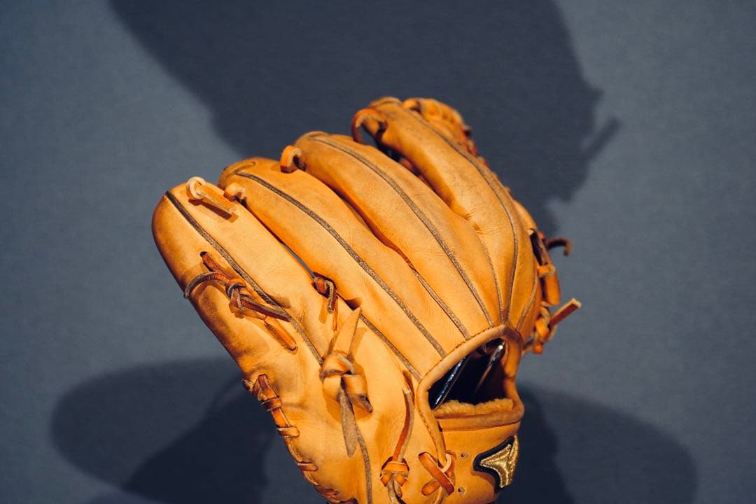 矢*人様 ミズノプロ (Mizuno Pro) 硬式グローブ 内野手用　オレンジ