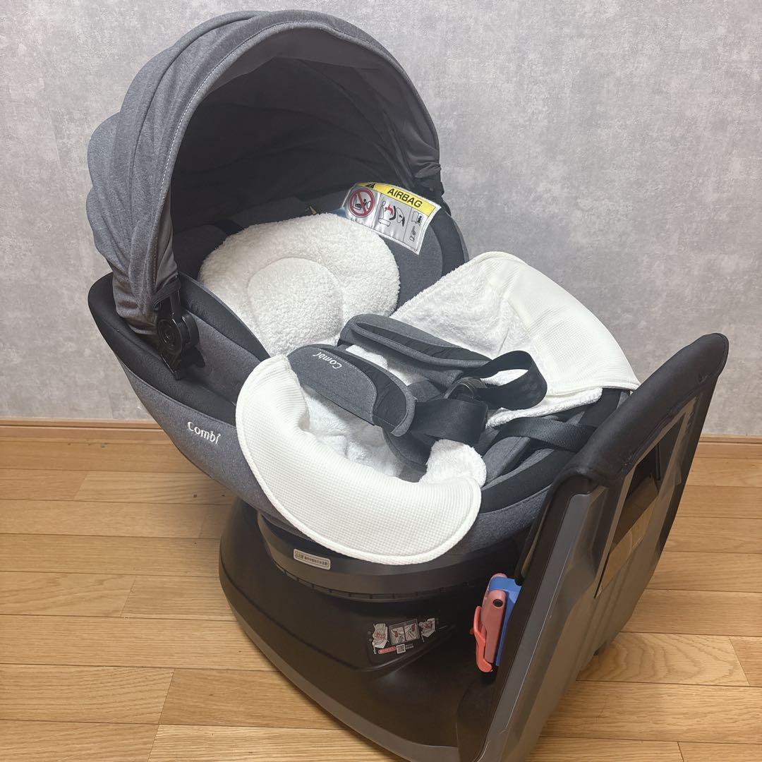 極美品✨️combi コンビ クルムーヴスマート エッグショック シートベルト固定