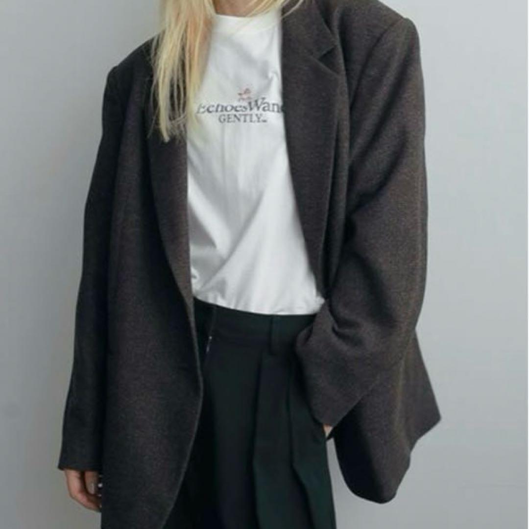 新品タグ付き アンヌーク ウールジャケット テーラード ブラウン 36