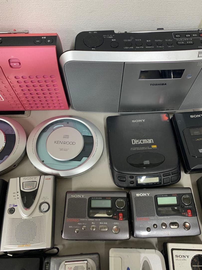 ポータブルプレーヤー まとめ売り.カセットプレーヤー.CDプレーヤーsony